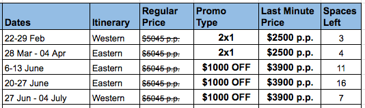 Reina Silvia First Class yacht - Galapagos Last Minute Deals and Promos 2020